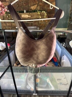 Under Armour Brown Marbled Padded Sports Bra with Cross-Back Straps